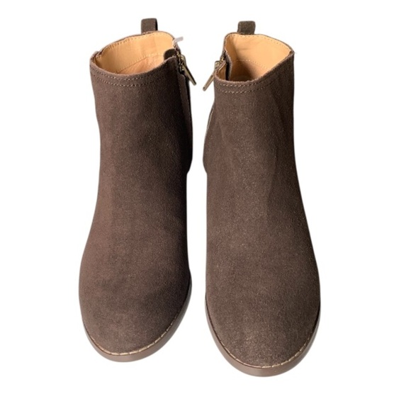 BOHO LANDSEND Women Suede Harris Ankle Boots, Side Zip, 2.5” Stacked Heel - Picture 3 of 5